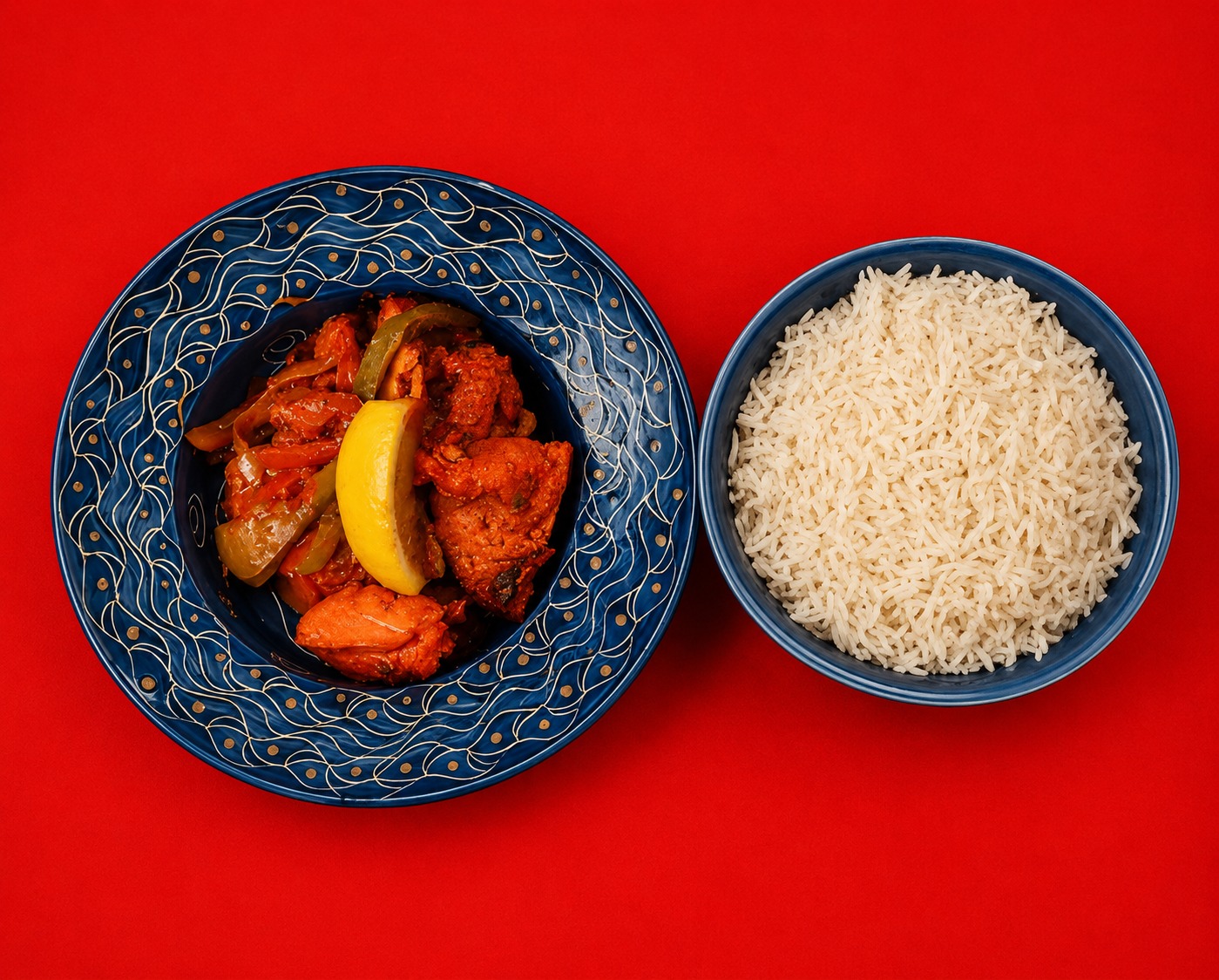 Tandoori Chicken Bone (With Rice)
